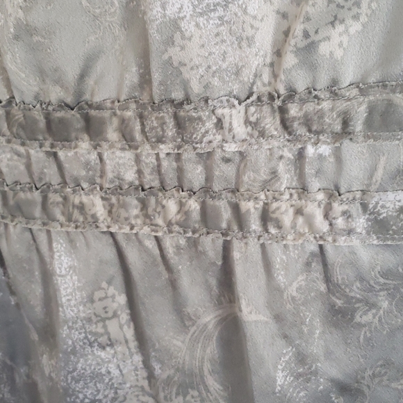 Baby Doll Sage Green Silky Top - Picture 8 of 9